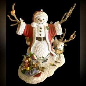 Lenox Christmas Greetings Snowman 2000 Sculpted Lynn Bywaters Collection Frosty